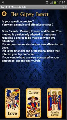 Tarot of Marseille Lite android App screenshot 2